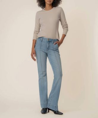 Kut from the Kloth Ana High Rise Flare Jeans In Considered