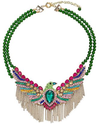 Eyecandy LA Eye Candy La The Luxe Collection Phoenix Brooch Statement Necklace