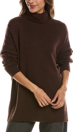 Fort&eacute; Cashmere Luxe Mock Neck 100% Cashmere Sweater