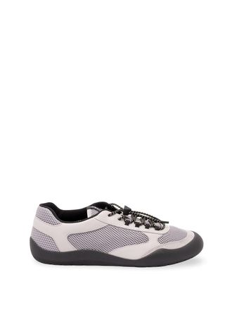 Prada Speedrock Leather And Mesh Sneakers