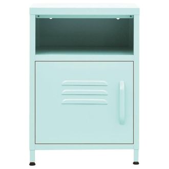 Berkfield Home Nightstands 2 pcs Mint 35x35x51 cm Steel | Size: 35 x 35 x 51 cm