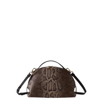 Borbonese Dames, Tassen, Bruin, Maat: ONE Size Leer