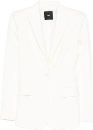 Pinko Witte Jas Elegant Ontwerp Gelaagdheid - Dames - Blazers - Wit - M - Jassen