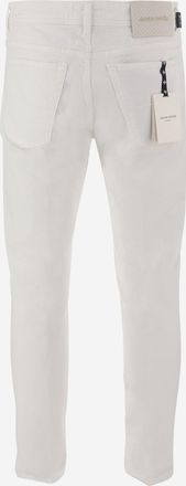 Jacob Cohen Mens Trousers Washed Natural - Cotton