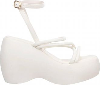 Offline Shoes Womens Strappy Platform Sandal In Pearl