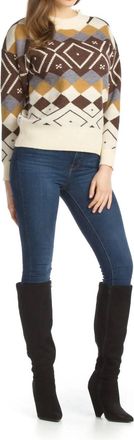Papillon Nordic Knit Sweater In Multi