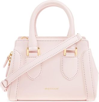 Alexander McQueen Handtas Birdee Mini - Dames - Handtassen - Roze - ONE Size - Leer - Tassen