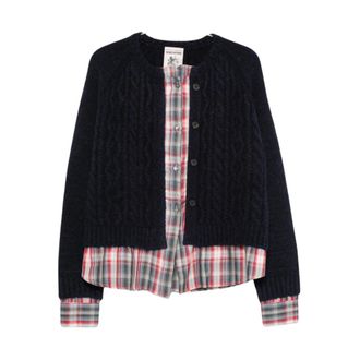 Semicouture Truien & Vesten, Dames, Blauw, S, Cardigans