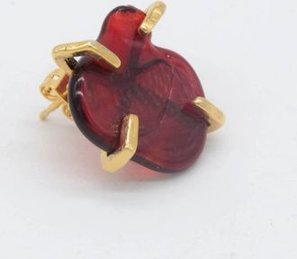 Levens Jewels Womens Talisman Earrings In Red