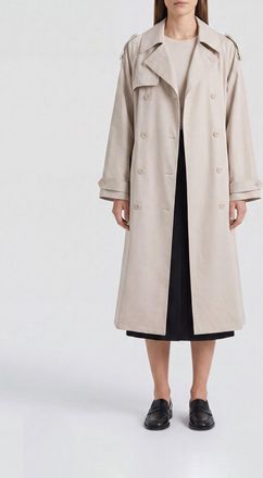 Frankie Shop Trench doppiopetto in tessuto tecnico
