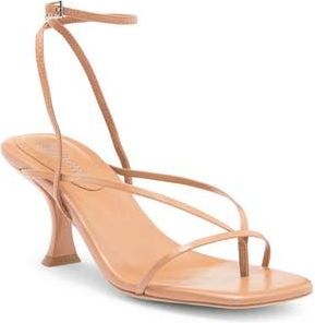 Jeffrey Campbell Leeda Ankle Strap Sandal in Nude Wax at Nordstrom Rack, Size 10