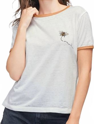 Wildfox Just Buzzed Johnny Ringer Tee In White