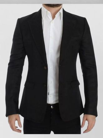 Dolce & Gabbana silk slim-fit blazer