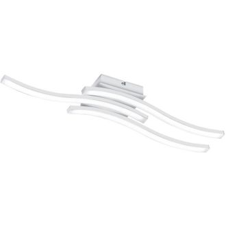 Trio Leuchten Luz De Techo 3 Barras Blancas Onduladas L. 54cm R62473131