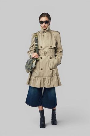 Burberry Short Gabardine Tillydrine Trench Coat