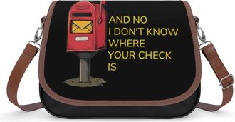 Generic Mailbox Postal Worker Womens Crossbody Bag Fashion Shoulder Handbags Message Tote Bag with Adjustable Strap