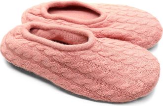 Portolano Mini Cable Knit Slippers in Canyon Clay at Nordstrom Rack, Size Medium