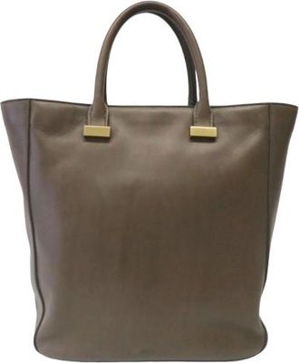 The Row Grey Tall Tote Bag - Well worn