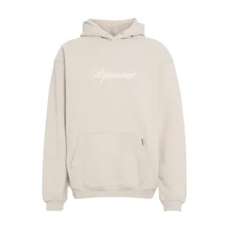 Represent Hoodies, male, Beige, Size: XL Beige Hoodie Aw25