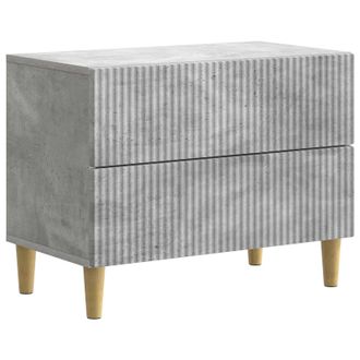 vidaXL Armario De Noche Con Caj&oacute;n Gris Hormig&oacute;n 62 X 34,5 X 48 Cm Vidaxl