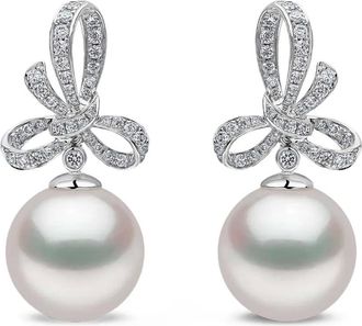 Yoko London Orecchini Contessa con diamanti e perle - Argento