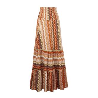 PHO Firenze Maxi Skirts, female, Brown, Size: L PHO Firenze Skirts
