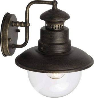 Brilliant Artu Aplique De Pared Exterior Negro Dorado