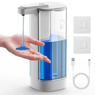 OEM Distributore Automatico Di Sapone Liquido, Distributori Di Sapone Per Le Mani Senza Contatto Da 500 Ml, 4 Livelli Regolabili Con Sensore A Infrarossi,