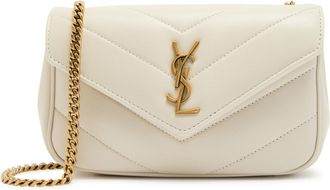 Saint Laurent Loulou Mini Quilted Leather Shoulder bag - White - One Size
