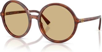 Miu Miu MU B02S Zonnebril - Dames - Zonnebrillen - Bruin - 59 MM - Accessoires