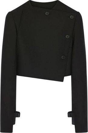 Courr&egrave;ges Oblique Tailored Jacket - Dames - Blazers - Zwart - M - Wol - Jassen
