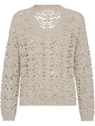 Brunello Cucinelli Vneck Sweater Clothing