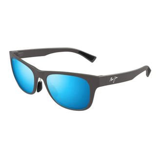 Maui Jim Sunglasses, unisex, Gray, Size: 54 MM Polarized Sunglasses Matte Grey Blue Mirrored