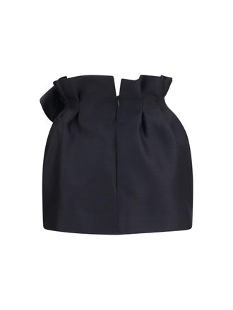 Magda Butrym Womens Mini Skirt Wool And Silk Black