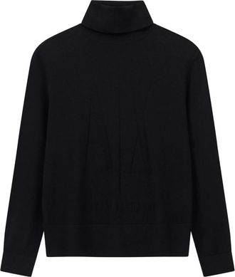 A|X Armani Exchange Merino coltrui - Heren - Coltruien - Zwart - M - Wol - Truien & Vesten