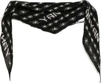 YanYan Knits Bandana con logo - Nero