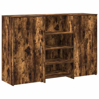 vidaXL Vidaxl - Banco Reception Rovere Fumo 155x50x103,5cm In Legno Multistrato