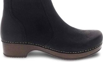 Dansko Womens Barbara Burnished Nubuck Bootie In Black