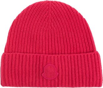 Moncler Kasjmier muts - Dames - Hoeden - Roze - ONE Size - Kasjmier - Accessoires