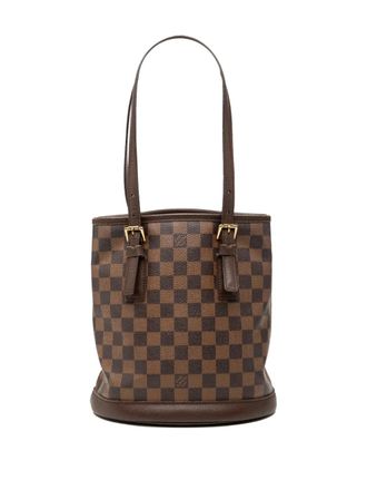 Louis Vuitton 2001 Damier Ebene Marais bucket bag - Brown