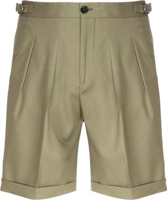 Be Able Geplooide Shorts - Heren - Korte Broeken - Beige - W31 - Katoen - Korte Broeken