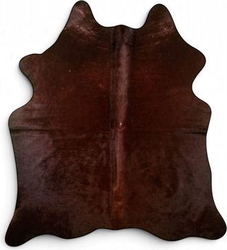 Infinity Leather Natural Cow Real Leather Brown Cowhide Hairon Rug