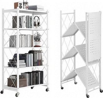 OEM Biblioteca - Sevencomfort - 5 Niveles - Metal - 163 Cm - Blanco Moderno