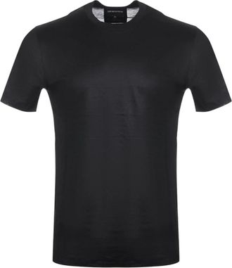 Armani Tops, Heren, Zwart, S, Polo Jersey Jacquard Eagle Print