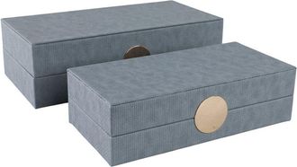 Sagebrook Home Set Of 2 Rectangular Boxes