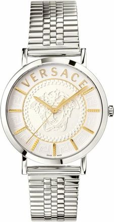 Versace V-Essential Horloge - Heren - Horloges - Grijs - ONE Size - Accessoires