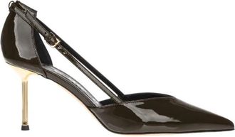 Ninalilou D&eacute;collet&eacute; met Hak Helen - Dames - Pumps - Zwart - 38 EU - Leer - Schoenen