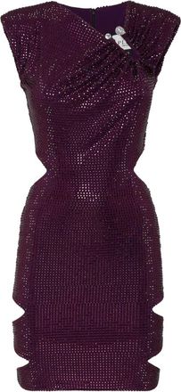 Philipp Plein Dames, Jurken, Paars, Maat: XS Jersey