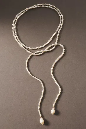Shashi Bolo Tie Pearl Necklace