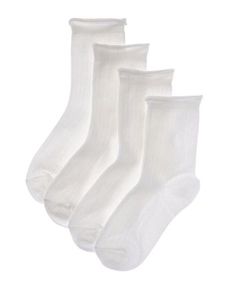 Stems Stems 4Pk Roll Top Crew Socks